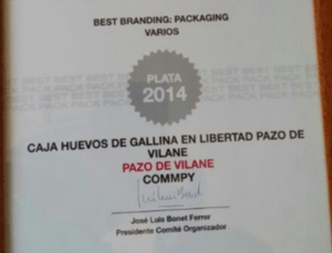 Pazo de Vilane recibe el premio Best Pack 2014