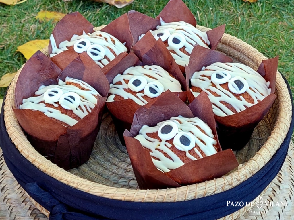 Muffins momia de Halloween