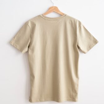 Camiseta beige verdoso algodón orgánico Pazo de Vilane