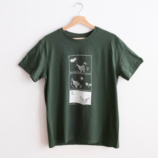 Camiseta verde algodón orgánico Pazo de Vilane