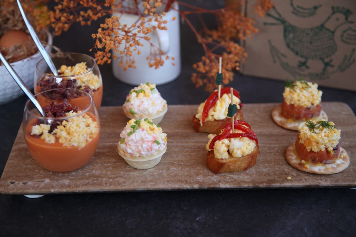 Canapés navideños