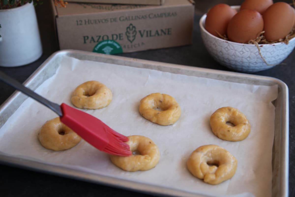 rosquillas de san isidro antes de hornear